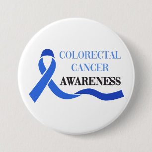 Colourectal Cancer Awareness 3 Inch Round Button