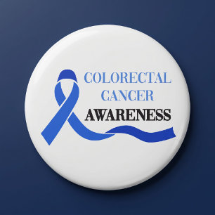 Colourectal Cancer Awareness 3 Inch Round Button