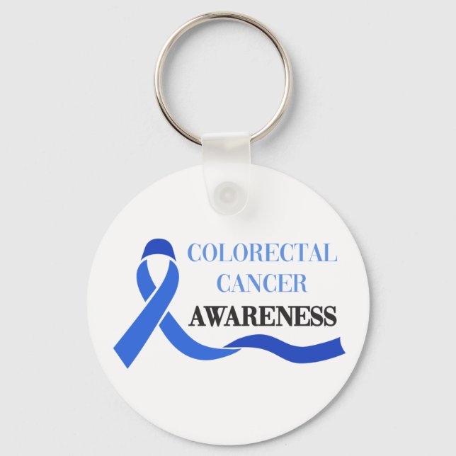Colourectal Cancer Awareness Keychain (Front)