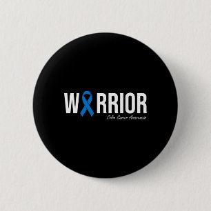 Colourectal Cancer Colon Cancer Blue Ribbon 2 Inch Round Button
