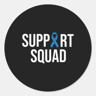 Colourectal Cancer Colon Cancer Blue Ribbon Classic Round Sticker