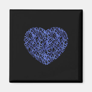 Colourectal Colon Cancer Awareness Blue Ribbon Magnet