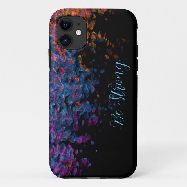  Coloured abstract rainbow IPhone case (Back)