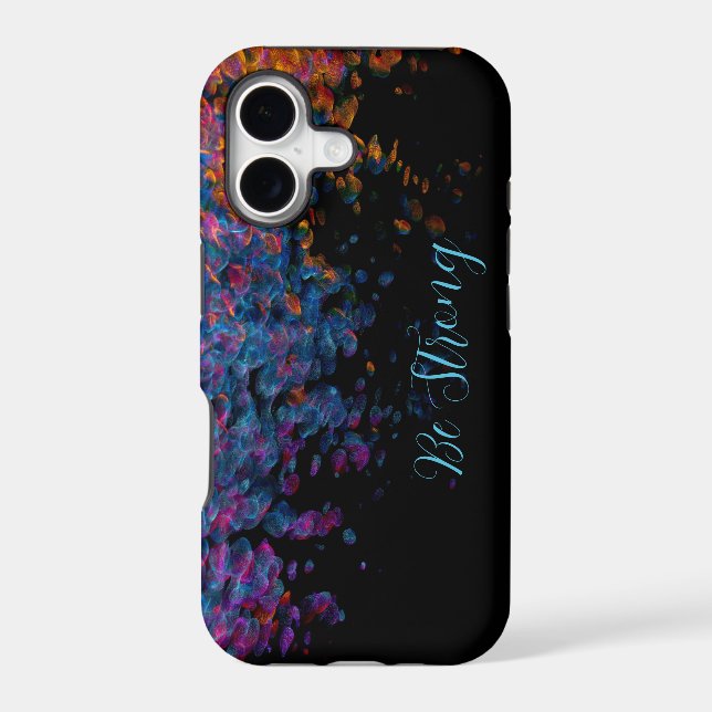  Coloured abstract rainbow IPhone case (Back)