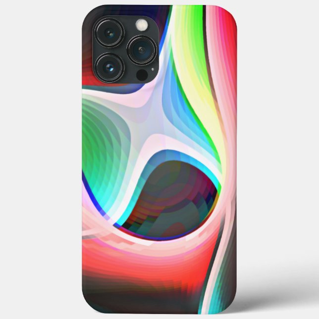 Coloured abstract shape of curved clippings overla Case-Mate iPhone case (Back)