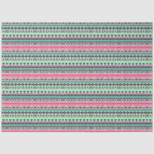 Coloured aztec patterns design tissue paper