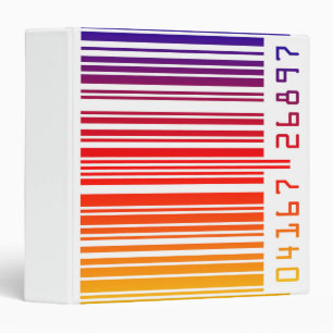 Coloured Barcode Avery Binder