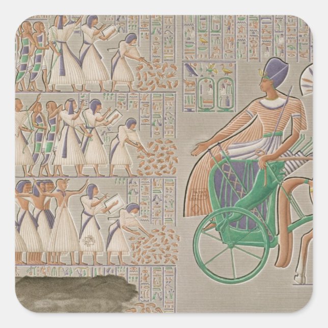 Coloured base reliefs from the south gallery of th square sticker (Front)