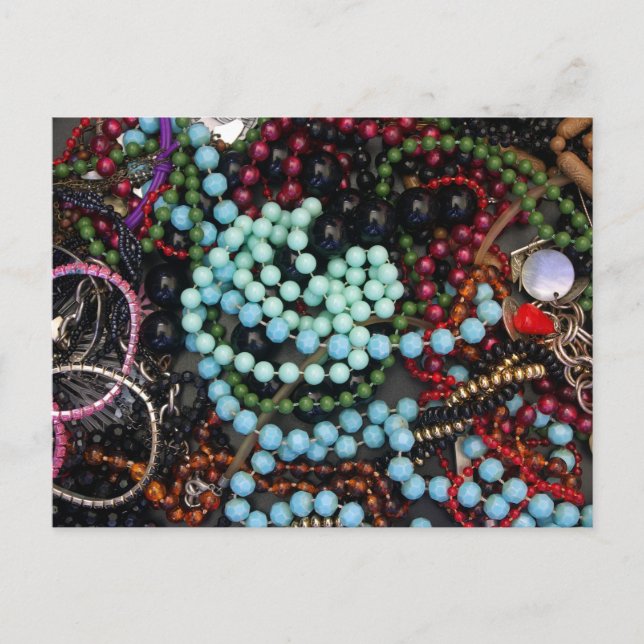 Coloured beads postcard (Front)