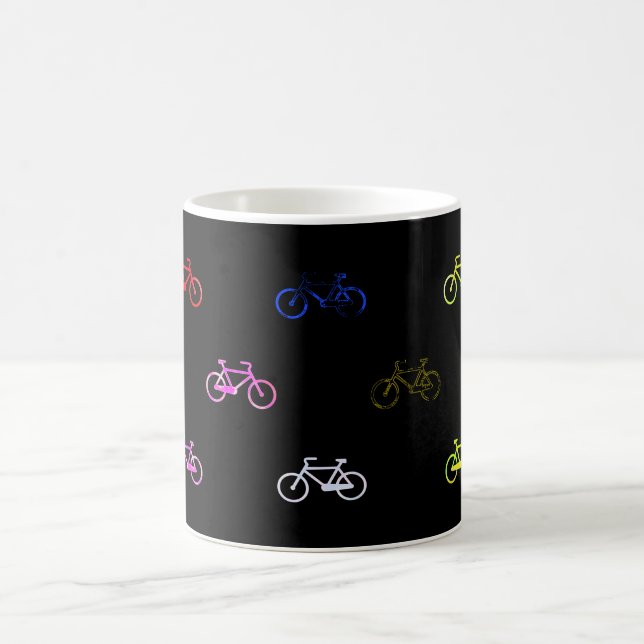 Coloured bicycles coffee mug (Center)
