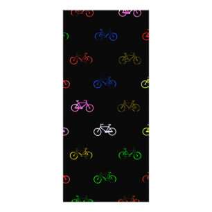 Coloured bicycles rack card