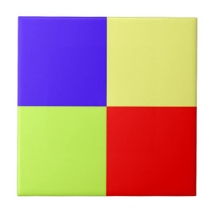 Coloured Block Art Tile