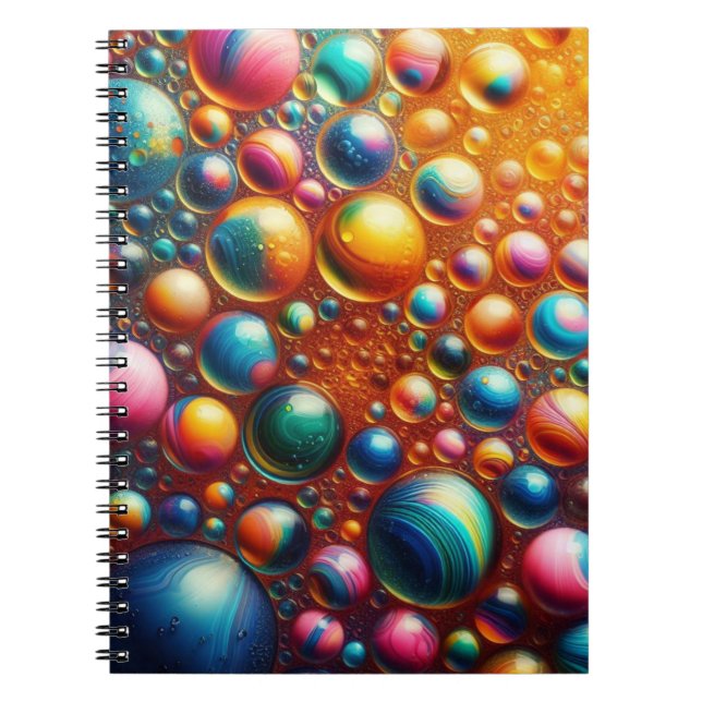 Coloured Bubbles Cover Notebook (Front)