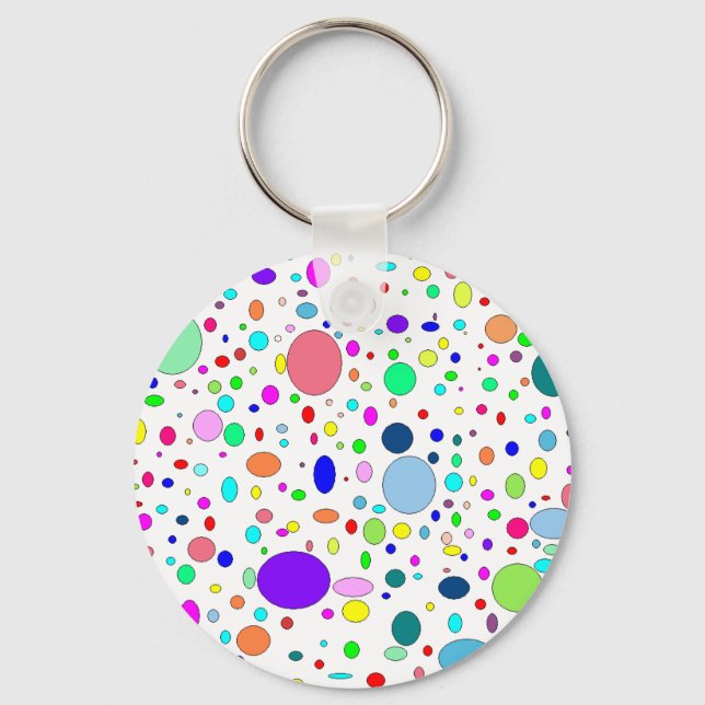 Coloured Bubbles Keychain (Front)
