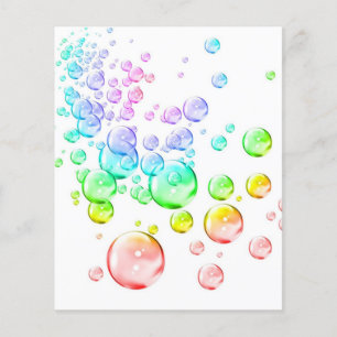 Coloured bubbles scrapbook background paper