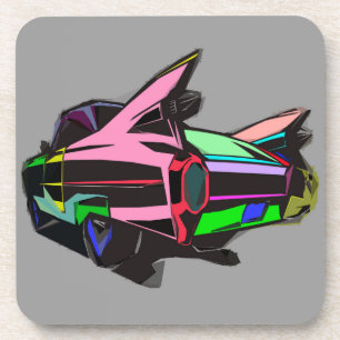 Coloured cadillac coaster