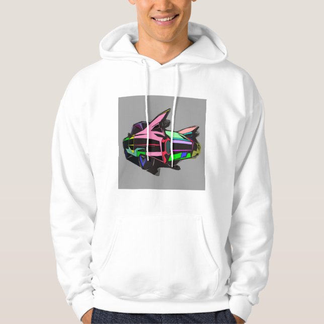 Coloured cadillac hoodie (Front)