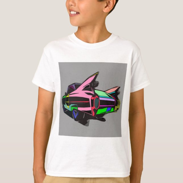 Coloured cadillac T-Shirt (Front)