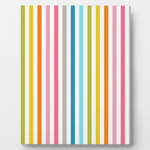 Coloured Candy Stripes Plaque