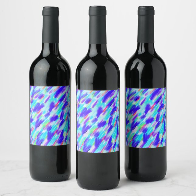 Coloured Chaos Wine Label (Bottles)