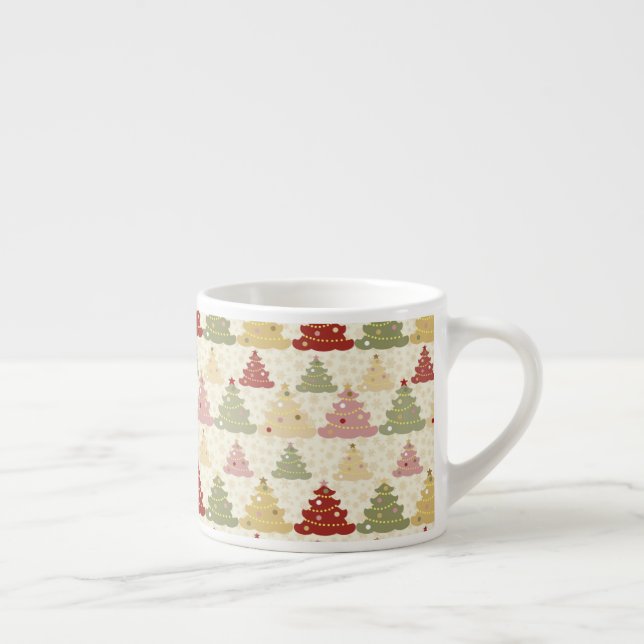 Coloured Christmas tree Espresso Cup (Right)