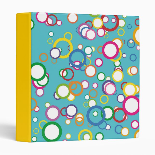 coloured circles Avery Binder (Front/Spine)
