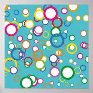 Coloured Circles Canvas Print