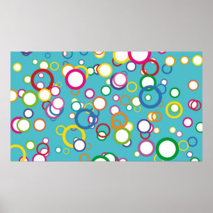 Coloured Circles Poster