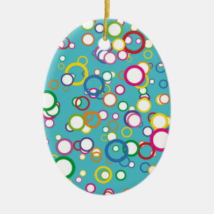 Coloured Circles Rainbow Ornament