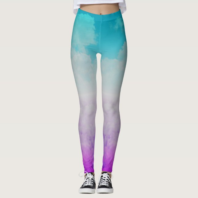 Coloured Clouds Leggings (Front)