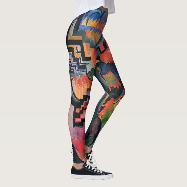 “Coloured Composition” Art leggings (Right)