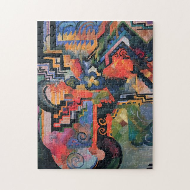 “Coloured Composition” Art puzzle (Vertical)