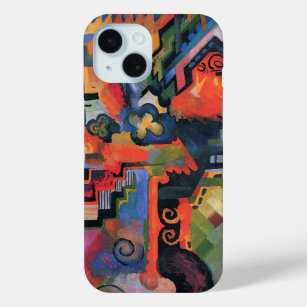 Coloured Composition by August Macke, Vintage Art iPhone 15 Case