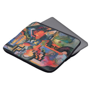 Coloured Composition by August Macke, Vintage Art Laptop Sleeve