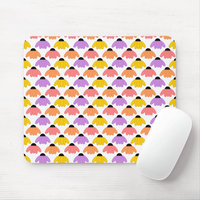 Coloured Coneflowers  Mouse Pad (With Mouse)