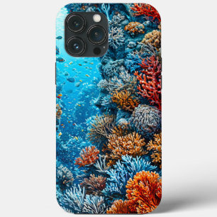 Coloured corals in the water iPhone 13 pro max case