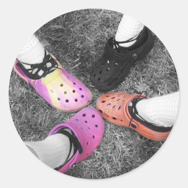 Coloured Crocs & Soft Shoes Sticker (Front)