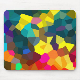 Coloured Crystals Mouse Pad