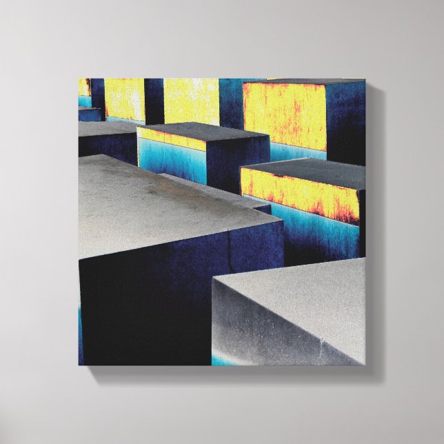 Coloured cubes canvas print (Front)