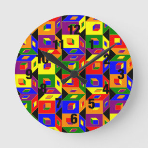 Coloured Cubes Clock