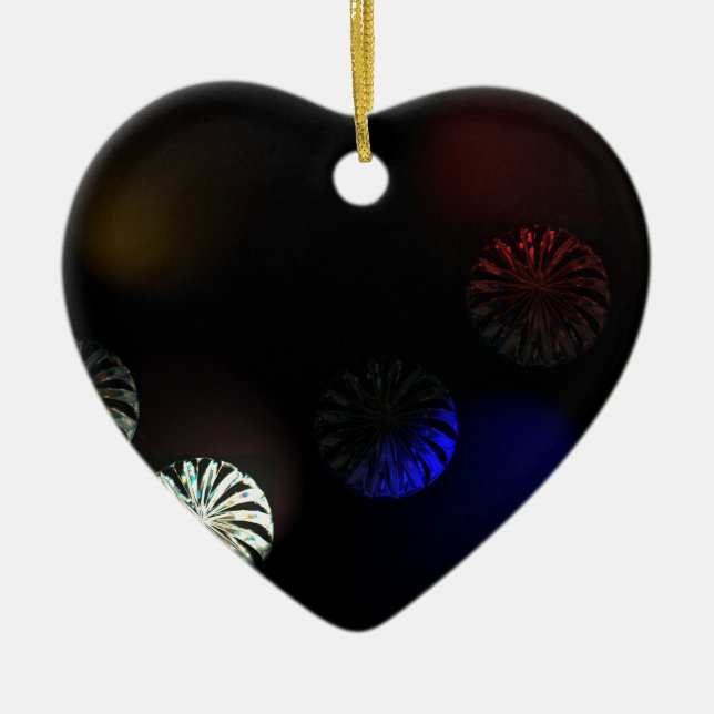 Coloured Cystal Imager Ceramic Ornament (Front)