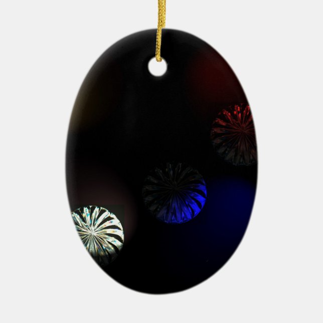 Coloured Cystal Imager Ceramic Ornament (Front)