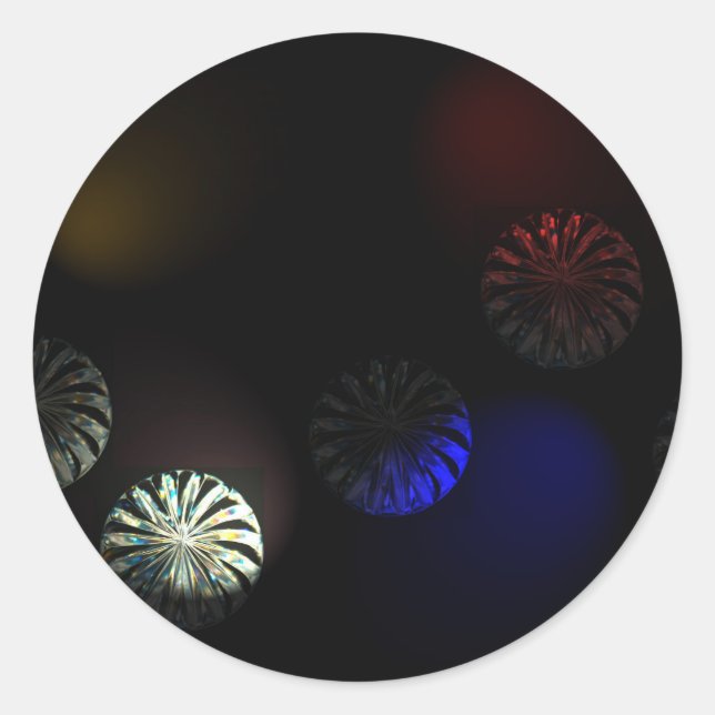 Coloured Cystal Imager Classic Round Sticker (Front)