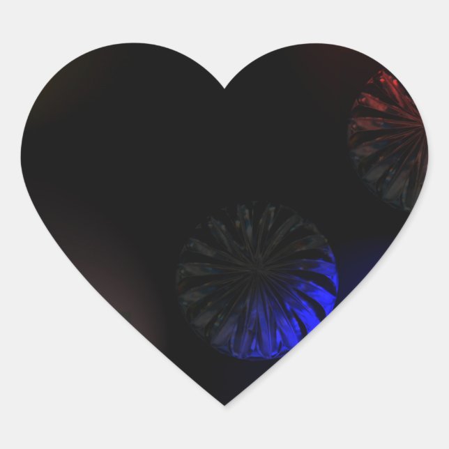Coloured Cystal Imager Heart Sticker (Front)