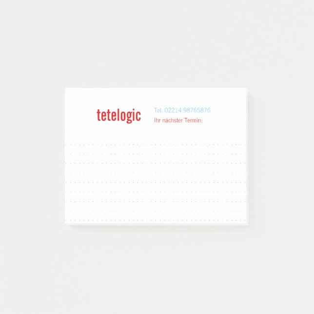Coloured dots, cool, modern stickingnotes company post-it notes (Front)