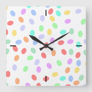 Coloured Dots Wall Clock