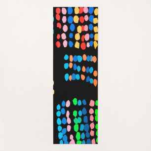 Coloured dots yoga mat