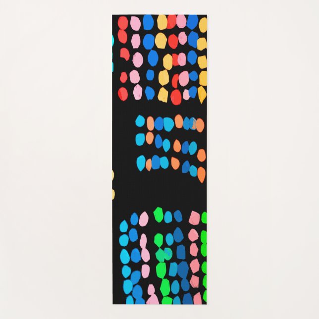 Coloured dots yoga mat (Front)