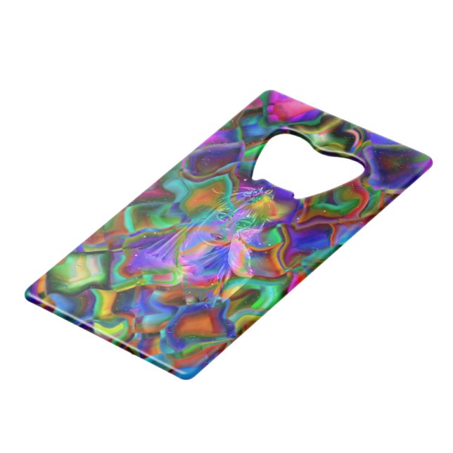 Coloured Dreams Wallet Bottle Opener (Front Angled)