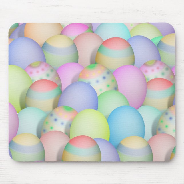 Coloured Easter Eggs Background Mouse Pad (Front)